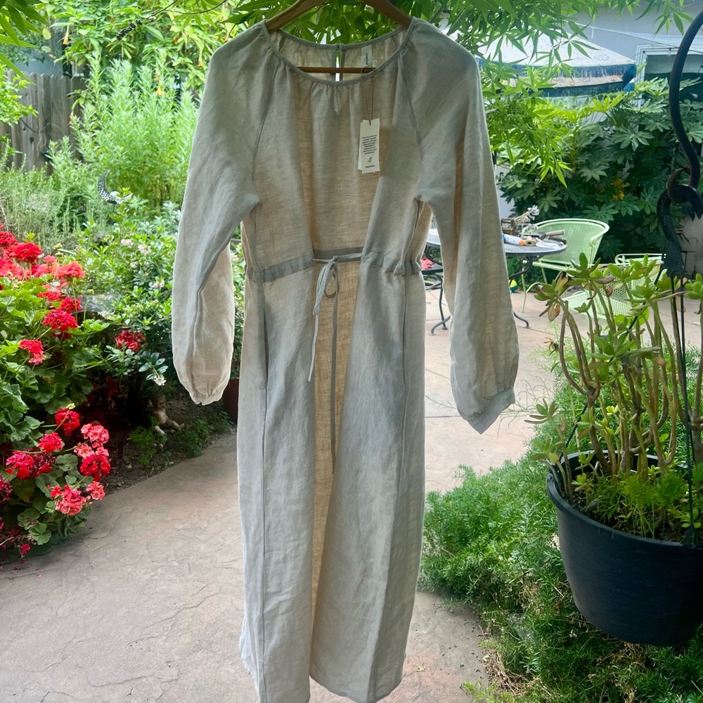 Grae Cove Linen Cottagecore Gown S